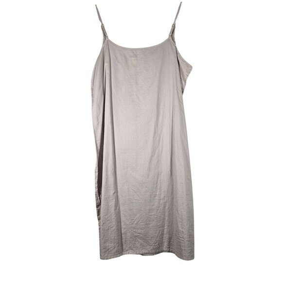 Neutral Virgin Wool Linen S Slip Dress Minimalist Quiet Luxury 90s Cottagecore - Picture 3 of 10